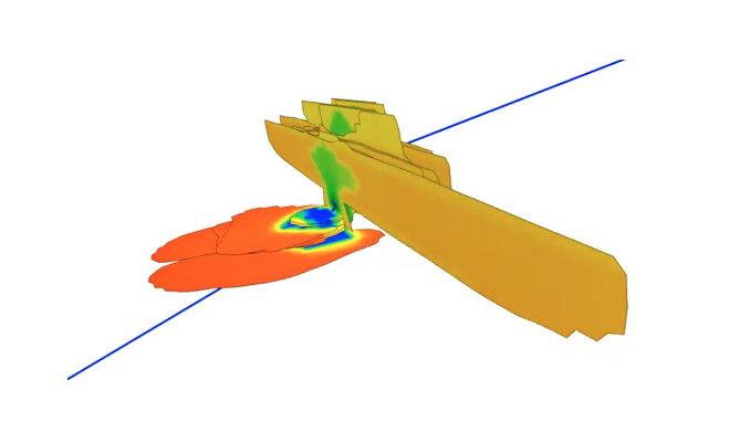 Sub-horizontal well with finite dip angle placed such that some stages are located within one rock formation, while other in another in ResFrac